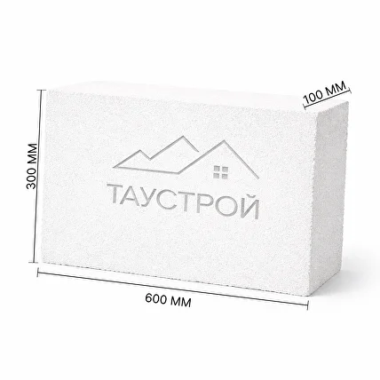 Газоблок 600×300×100 мм