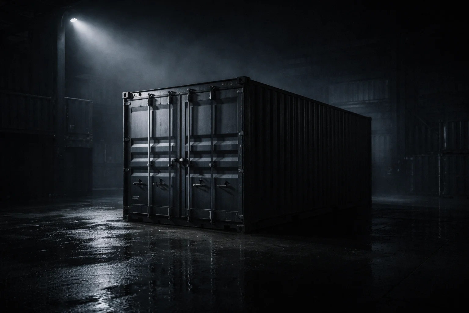 Индустриальный кадр: контейнер/склад