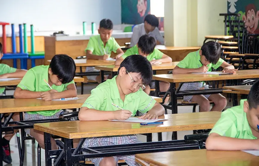 Students at World International School Cambodia
