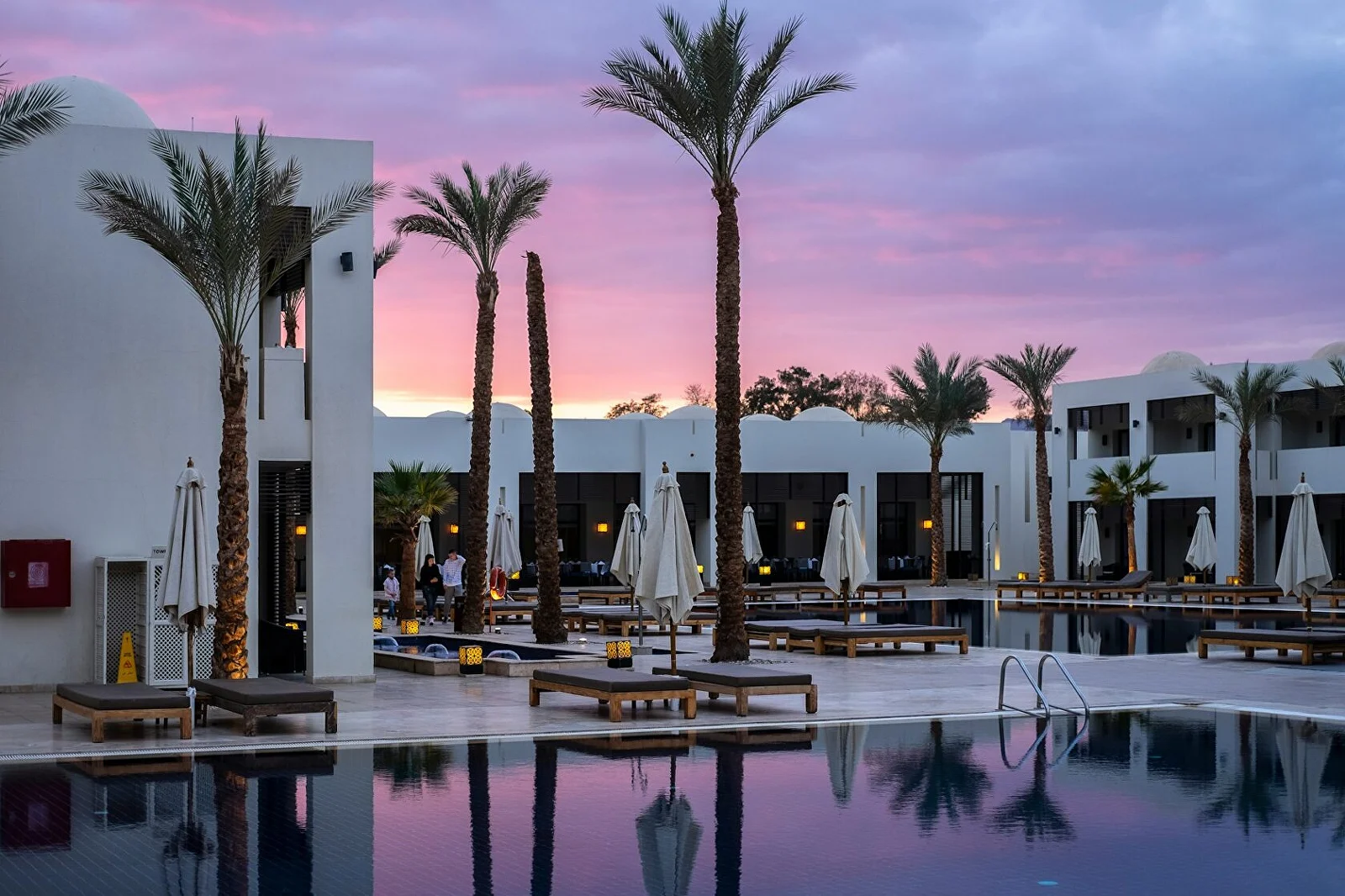 Private hotel and villa setting