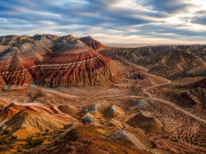 Aktau Mountains in Altyn-Emel National Park