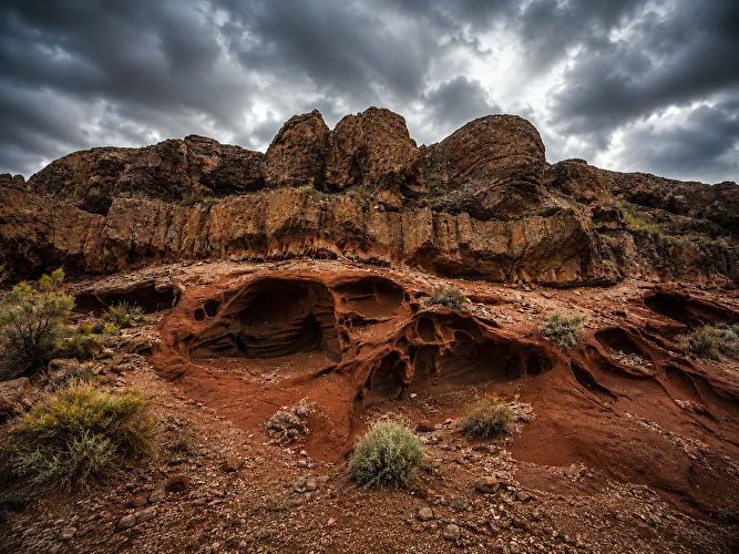 Katutau Mountains in Altyn-Emel